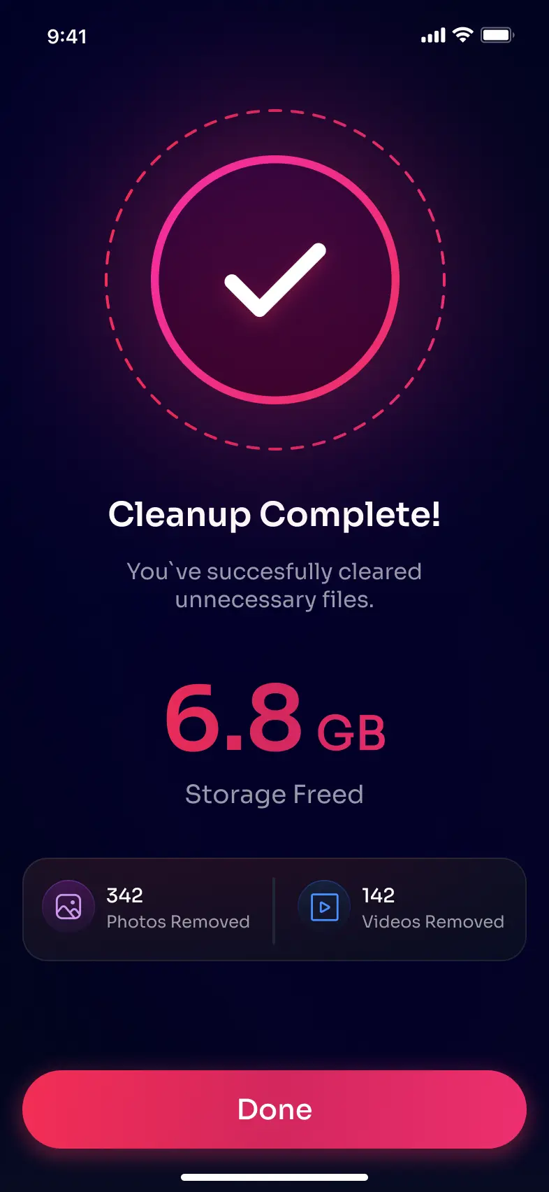 Cleanup complete